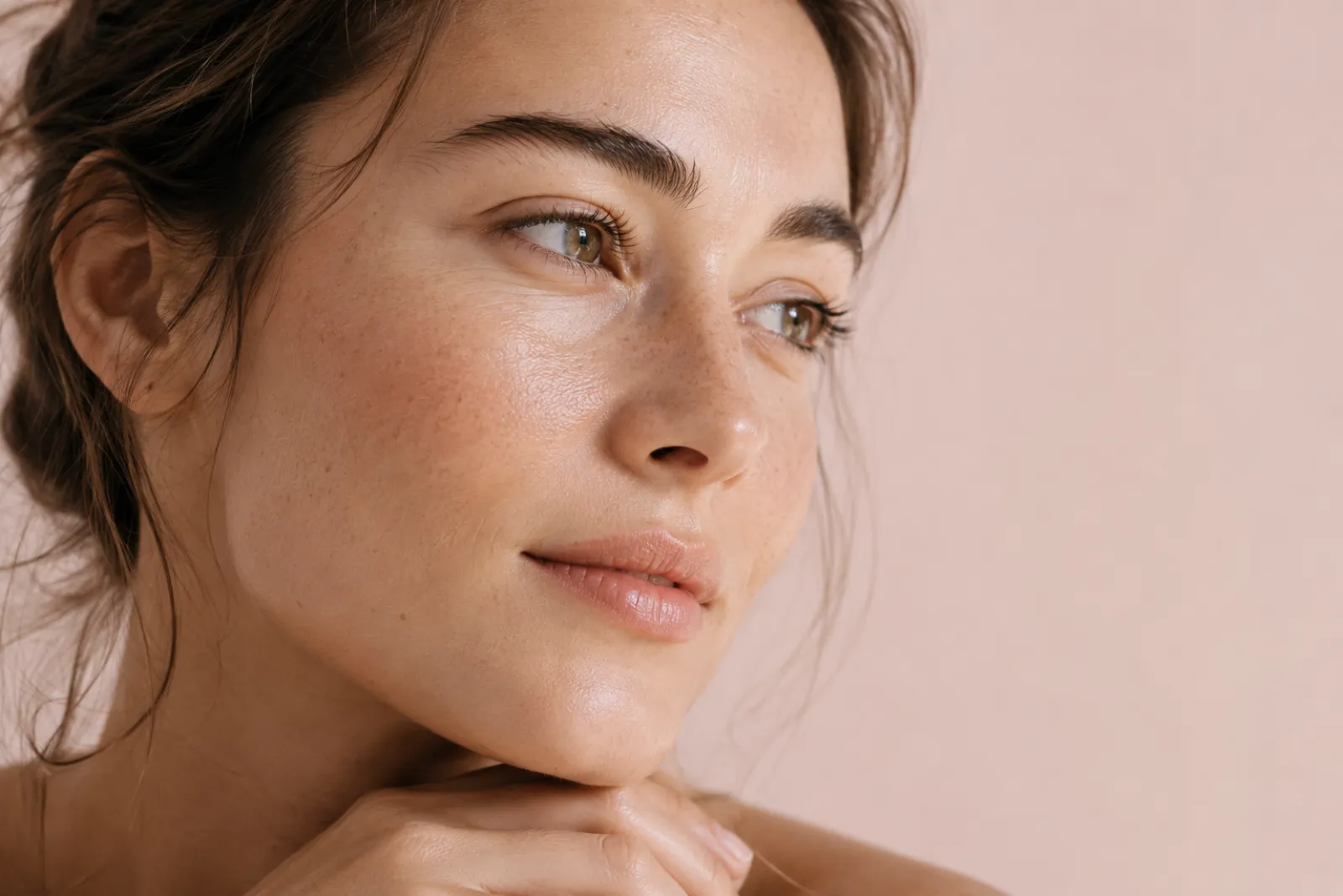 Symbolbild: Allgemeine Dermatologie in Graal-Müritz: Nahaufnahme gesunder Gesichtshaut, fachärztliche Hautmedizin bei Dr. Dr. Ole Jung und Dr. Kirstin Maslen
